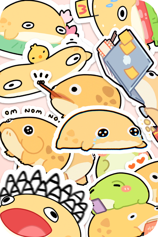 Cartoon Cute Animal Food Stickers Cute Student Learning - Temu United Arab  Emirates