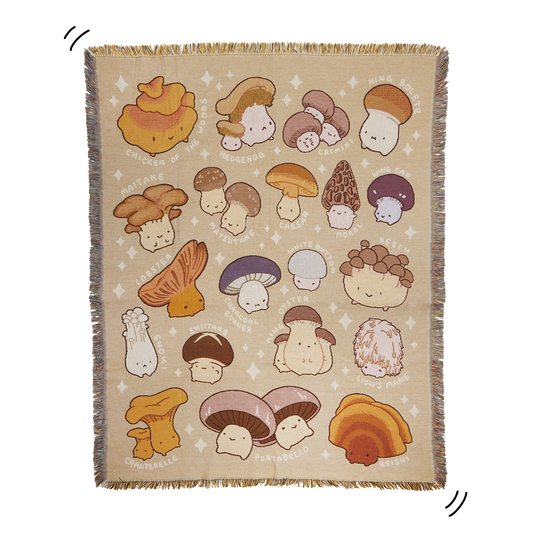 Mushroom Pals Tapestry Blanket PRE-ORDER