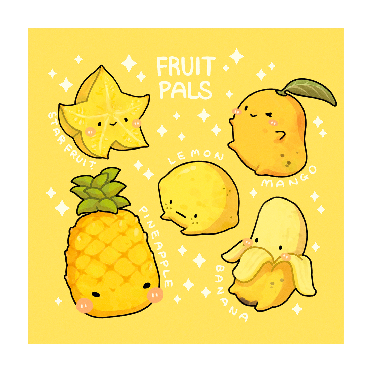 Yellow Fruit Poster