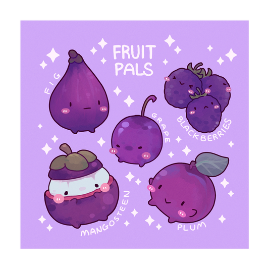 Purple Fruit Poster
