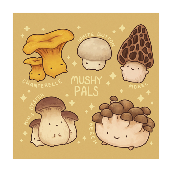 Mushroom Pals Poster 4 – Fluffnest