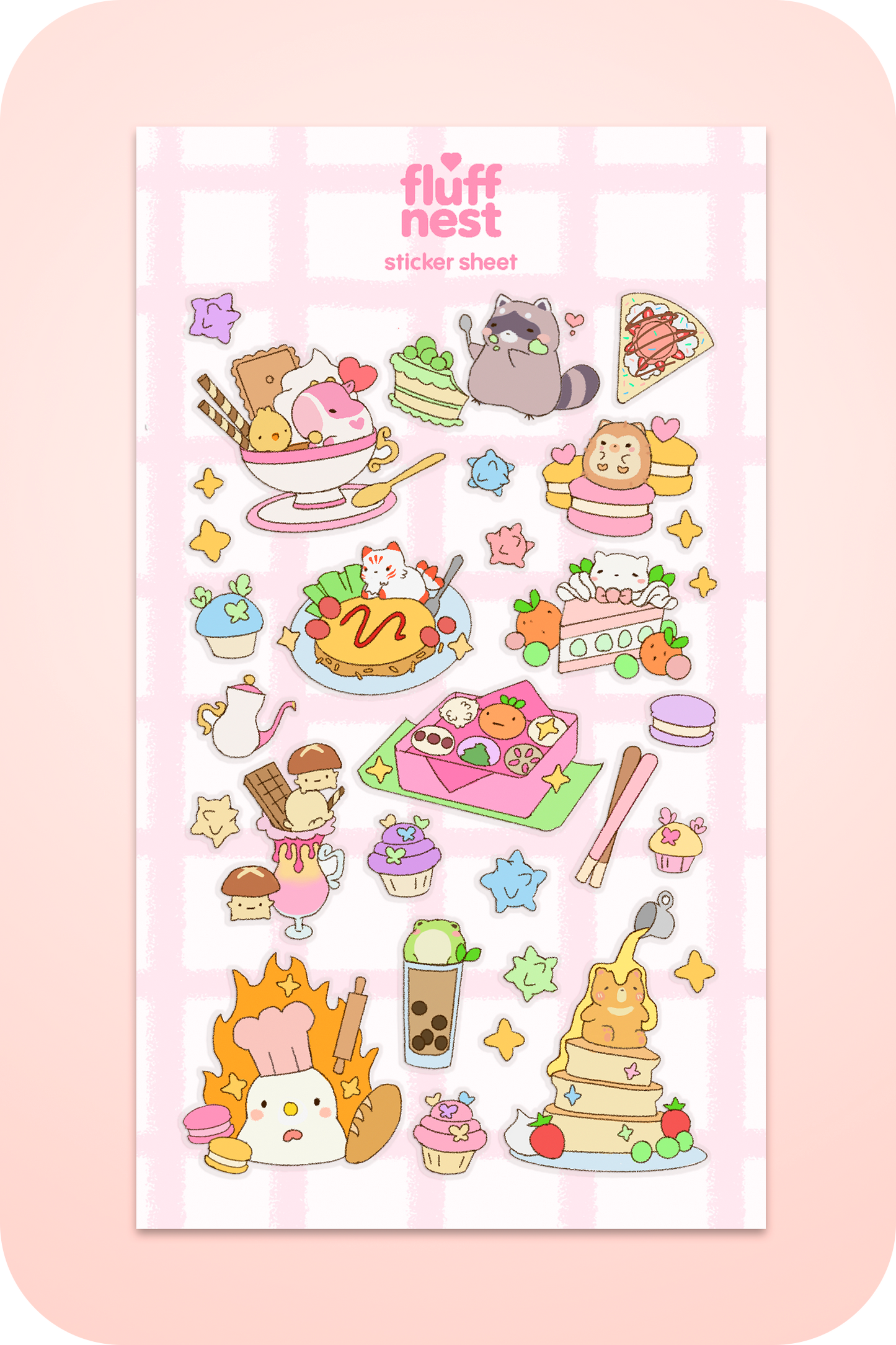 Tokyo Cafe Sticker Sheet