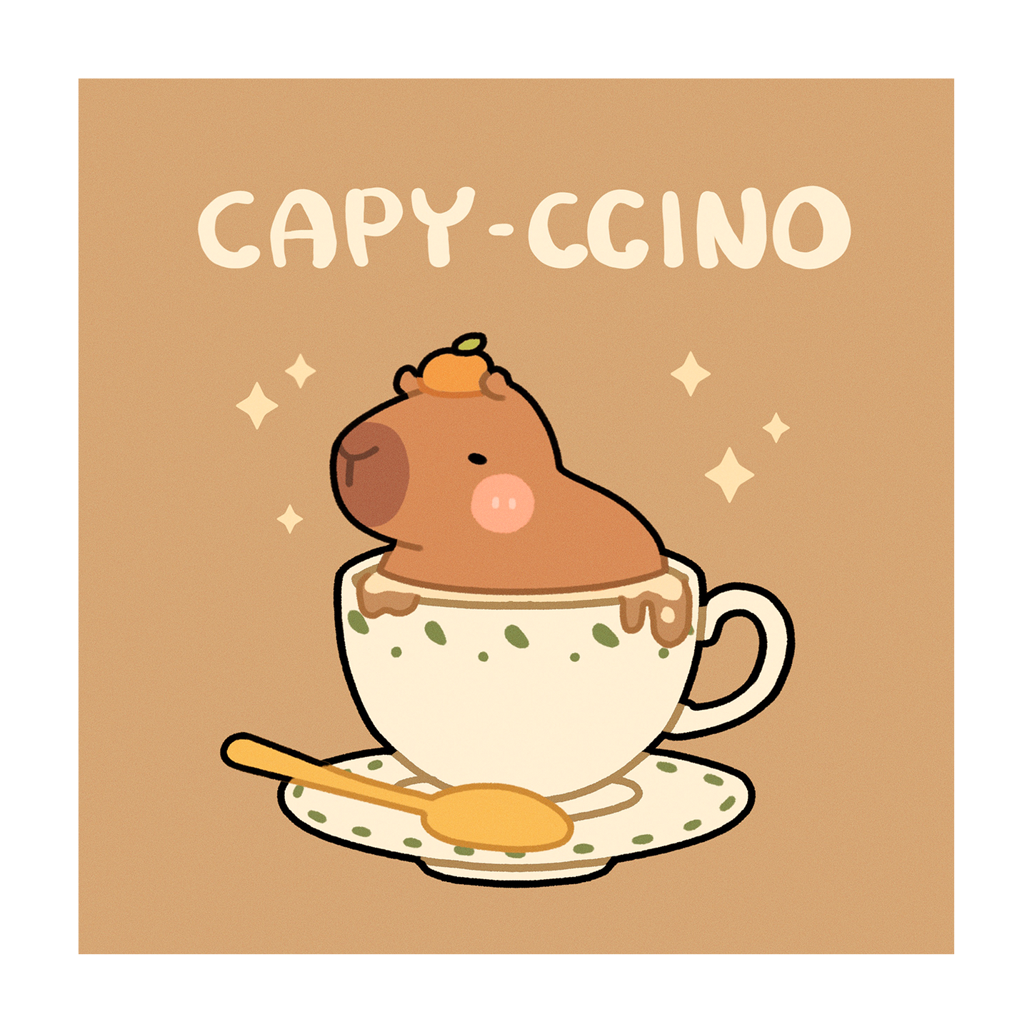 Capy-Ccino Poster