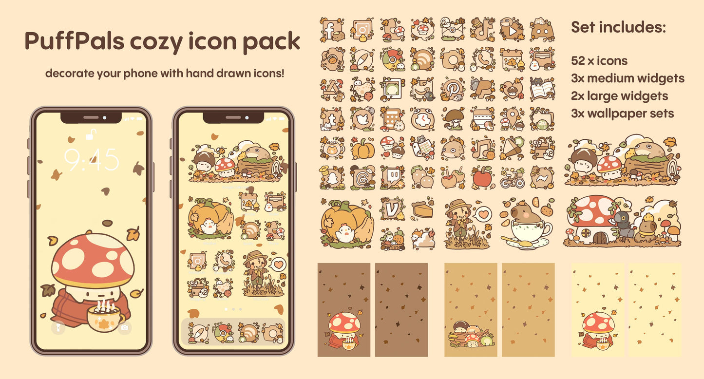 Cozy Downloadable Icon Pack