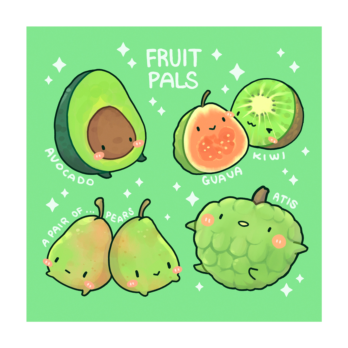 Green Fruit Poster