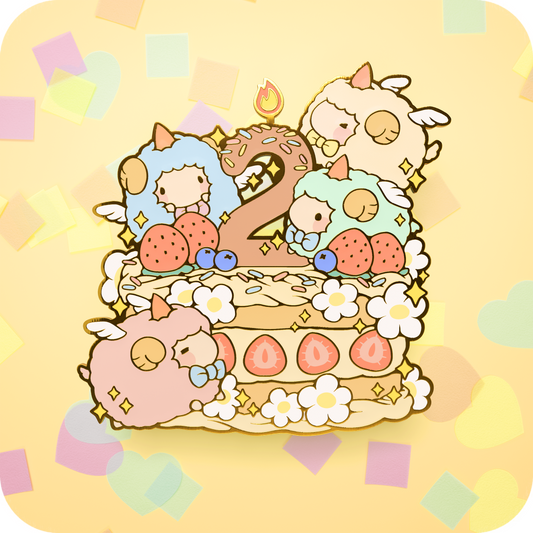 Fluffnest 2-year Anniversary Pin LIMITED EDITION PRE-ORDER