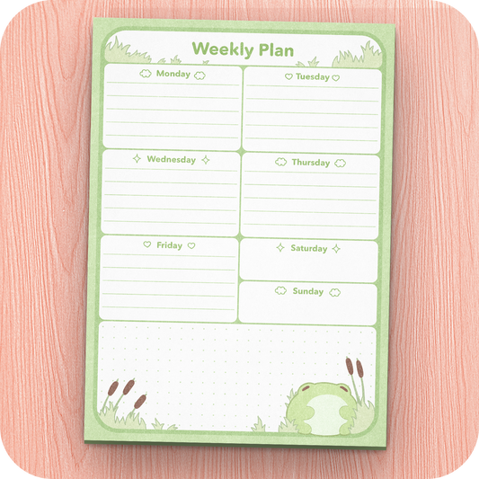 Bean the Frog Weekly Planner
