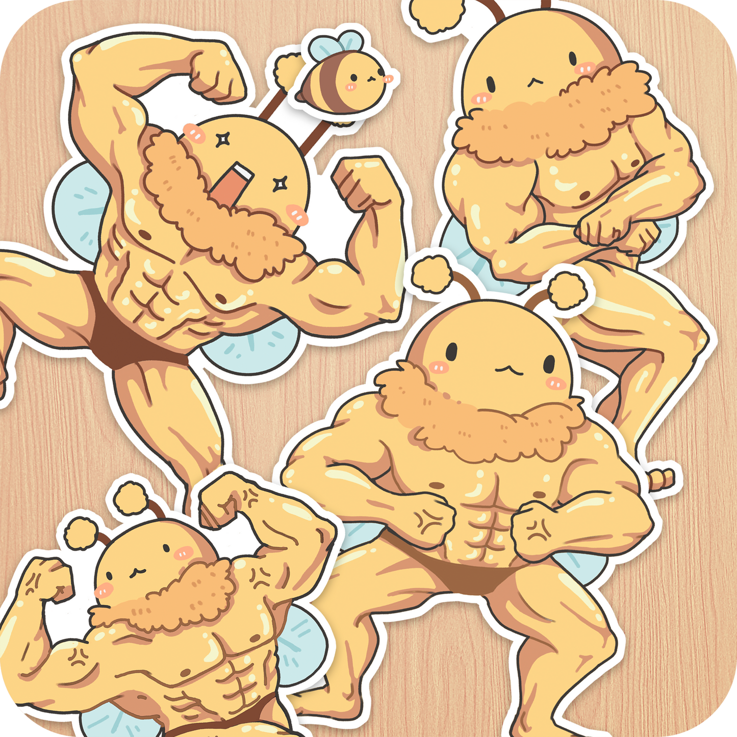 Buff Bee Sticker Pack