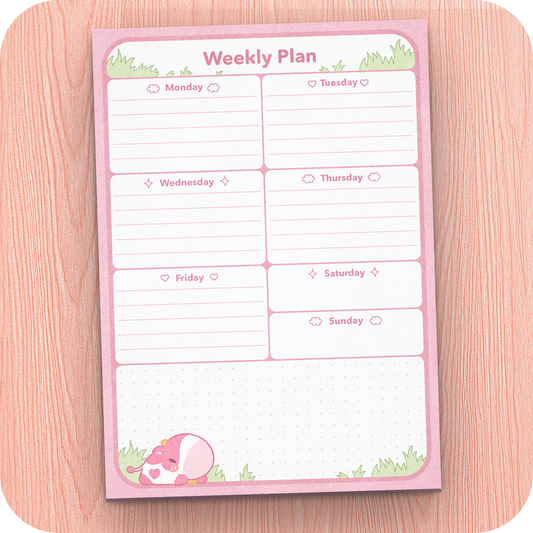 Mabel the Cow Weekly Planner